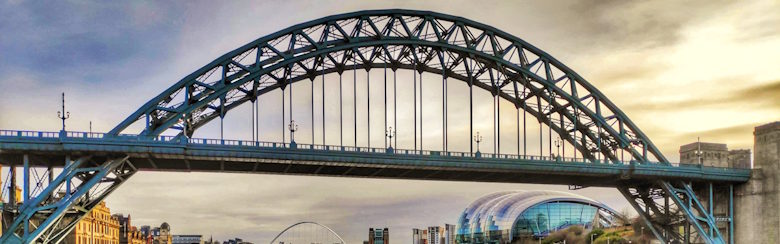 The Tyne Bridge at dusk, Newcastle upon Tyne